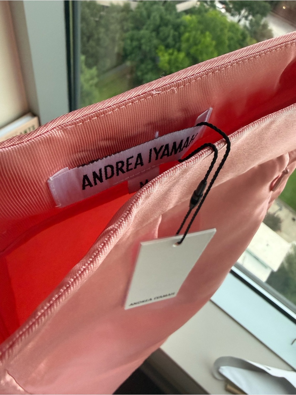 Andrea Iyamah Vasi High Waist Pants in Peach - Picture 10 of 12